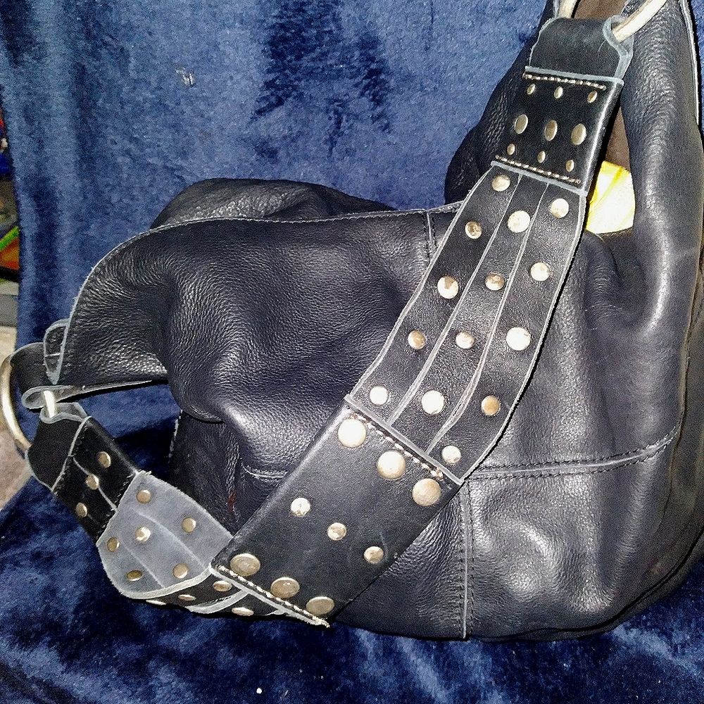 Black leather Lucky  Brand Shoulder Bag
